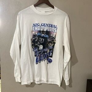Tennessee Titans AFC Central Champions Super Bowl XXXV  men’s tshirt size Large